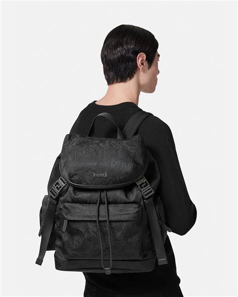 Neo Nylon Jacquard Backpack Black 